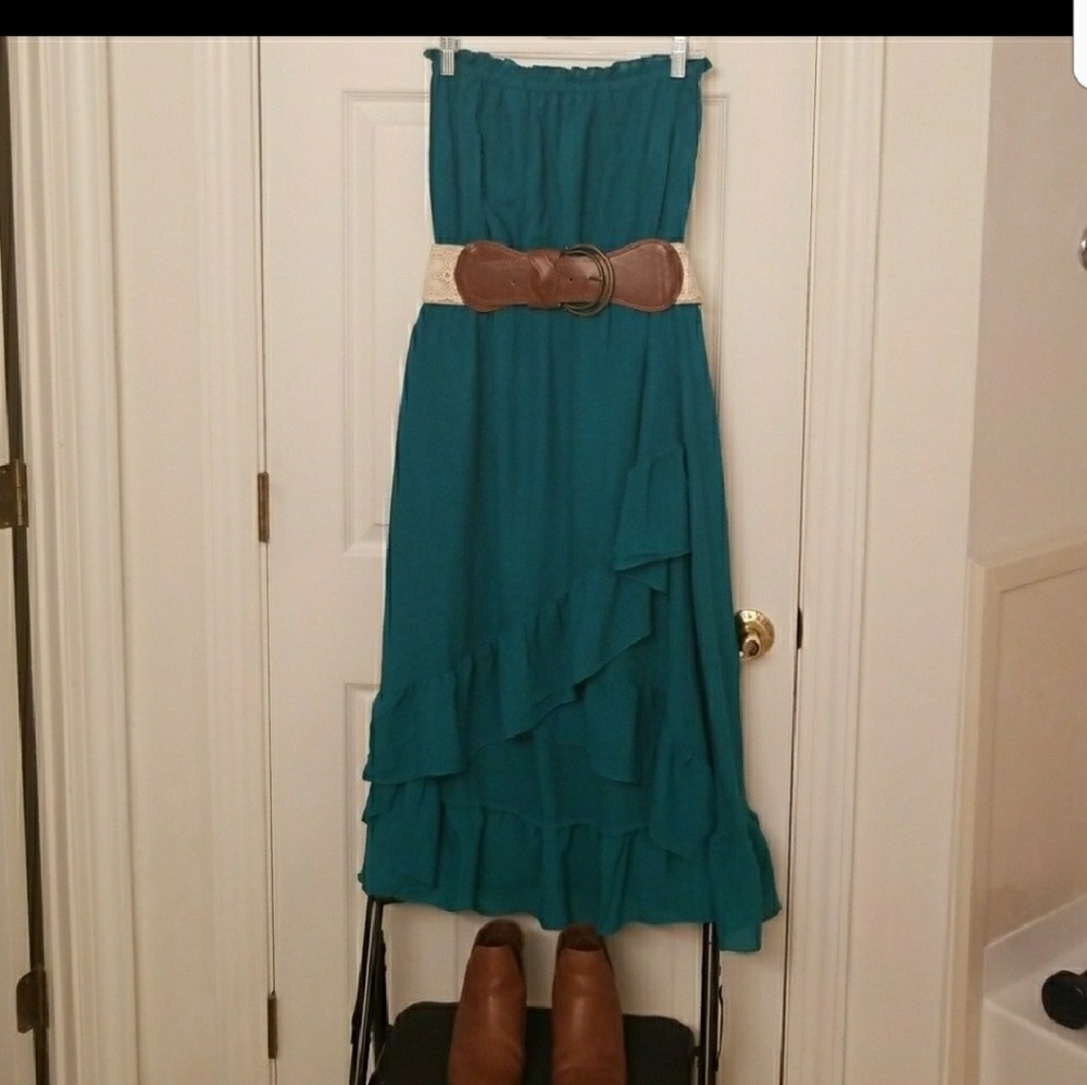 High-Low strapless Sun Dress